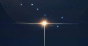 夜空中微弱的星光